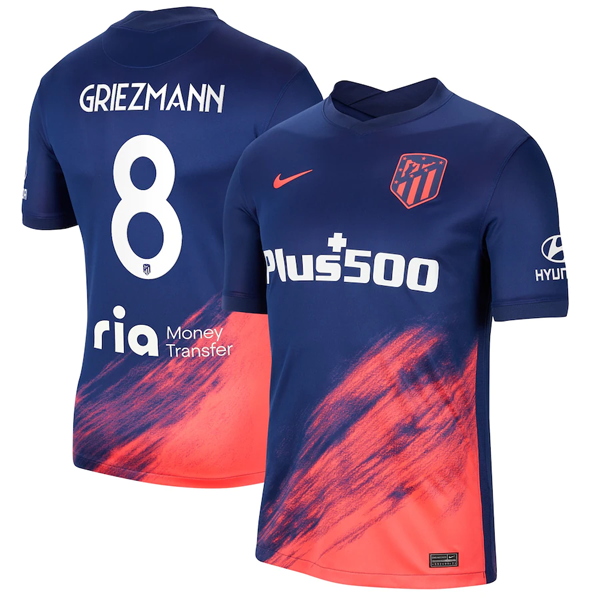 Camiseta Atlético de Madrid Griezmann 8 Replica Segunda Ropa 2021/22